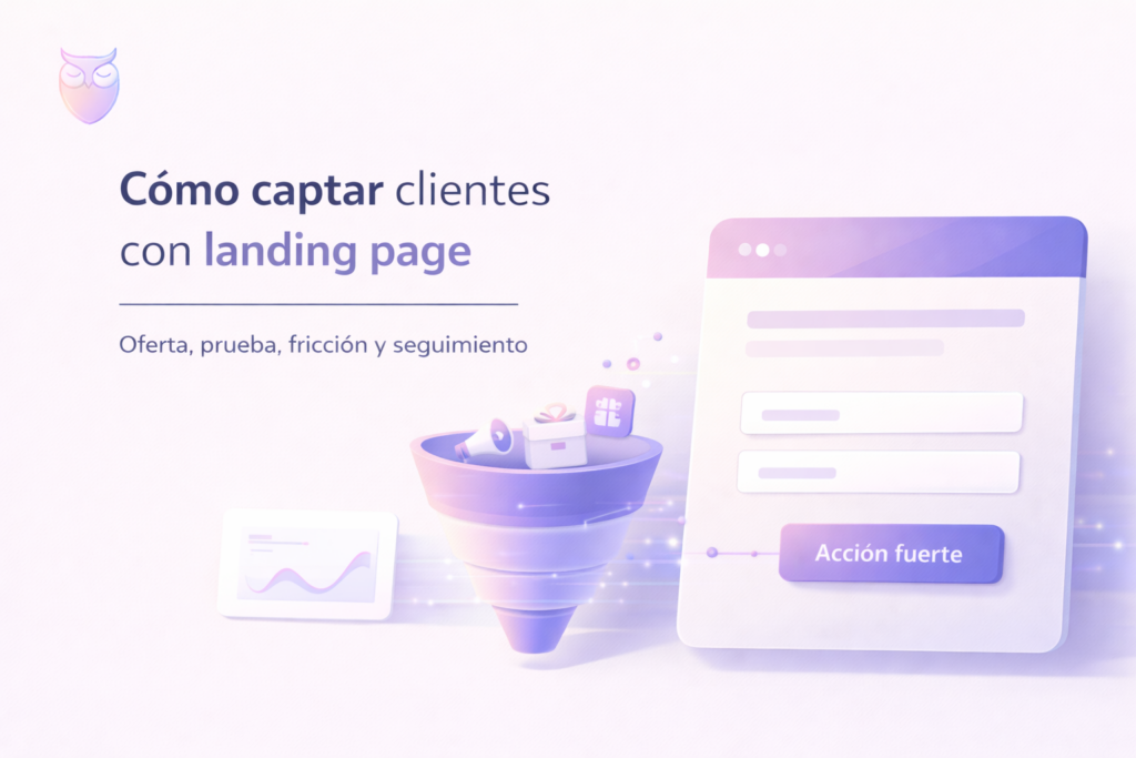 Cómo captar clientes con landing page usando oferta clara, prueba social y formulario optimizado